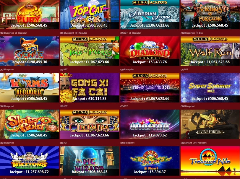 Progressive slots free