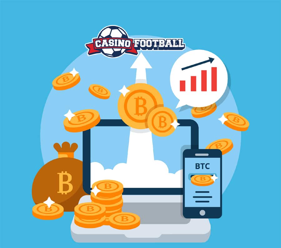 Casino Football take Bitcoin Image